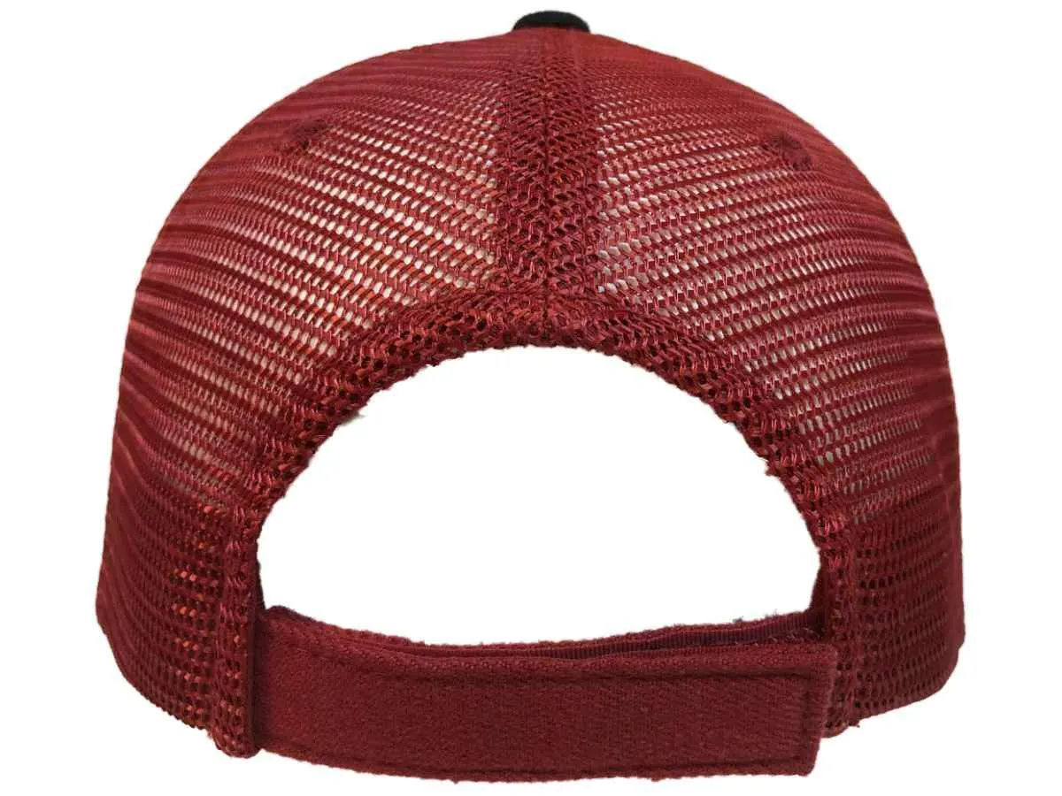 Arkansas Razorbacks TOW Red & Black "Series" Mesh Structured Adj. Strap Hat Cap