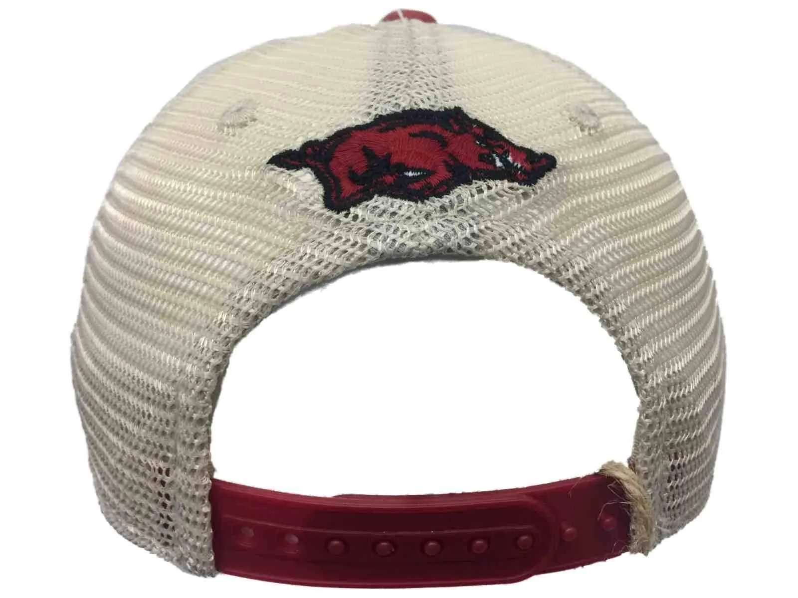 Arkansas Razorbacks TOW Red SEC Wooo Pig Sooie Mesh Adjustable Snapback Hat Cap