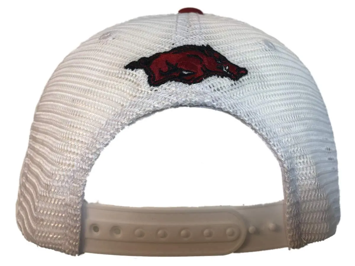 Arkansas Razorbacks TOW Red Trainer "Wooo Pig Sooie" Mesh Snapback Hat Cap