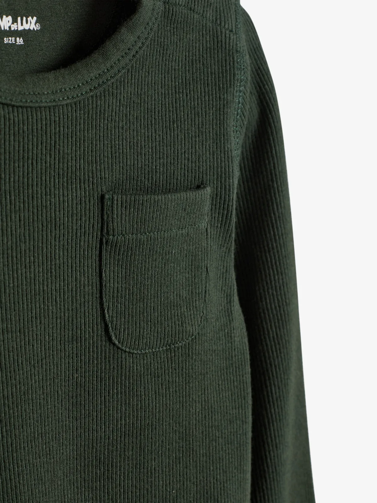 Basic Rib Bodysuit - Little - Dark Green