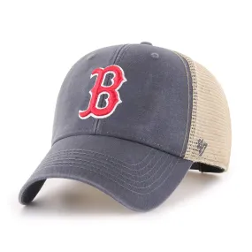 Boston Red Sox '47 Flagship MVP Navy with Tan Mesh Structured Adj. Hat Cap