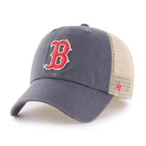 Boston Red Sox '47 Vintage Navy Rayburn Franchise Mesh Slouch Fitted Hat Cap