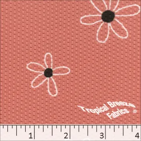 Bubble Knit Floral Print Dress Fabric 32850
