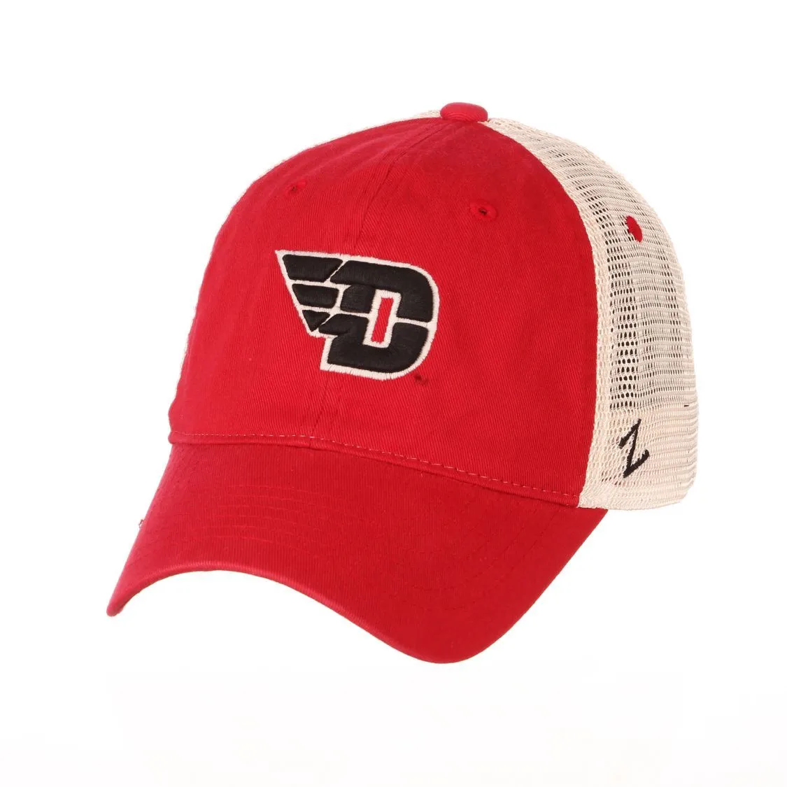 Dayton Flyers Zephyr Red "University" Mesh Adj. Snapback Relax Fit Hat Cap