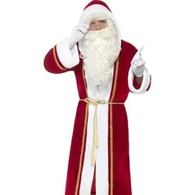 Deluxe Santa Cloak Deluxe Adult Red