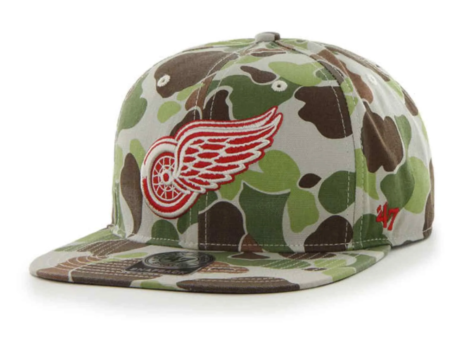 Detroit Red Wings 47 Brand Camouflage Bufflehead Adjustable Snapback Hat Cap