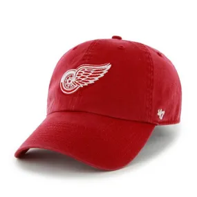 Detroit Red Wings 47 Brand Red Franchise Script Back Fitted Slouch Hat Cap