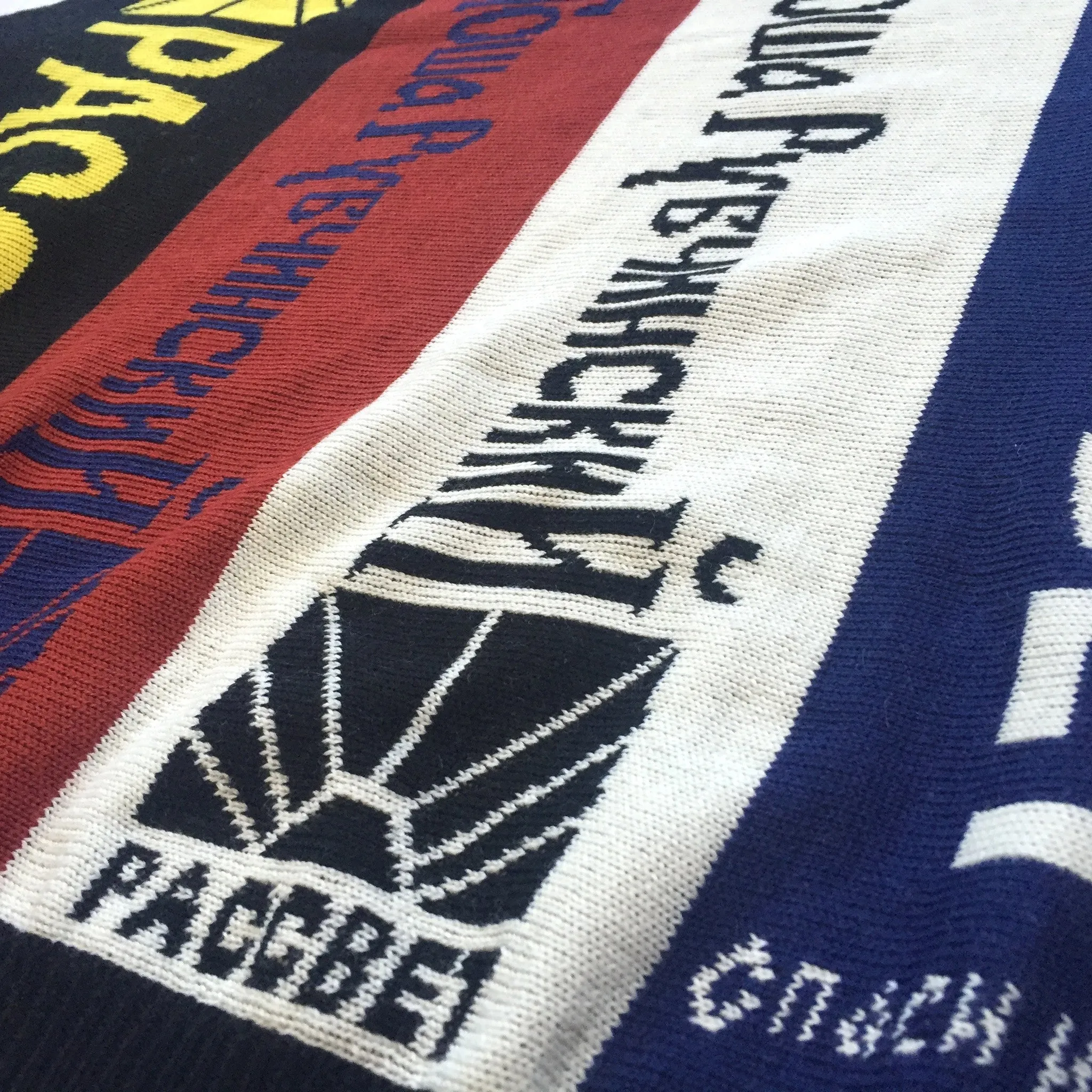 Gosha Rubchinskiy - Paneled Scarf Knit Crewneck Sweater