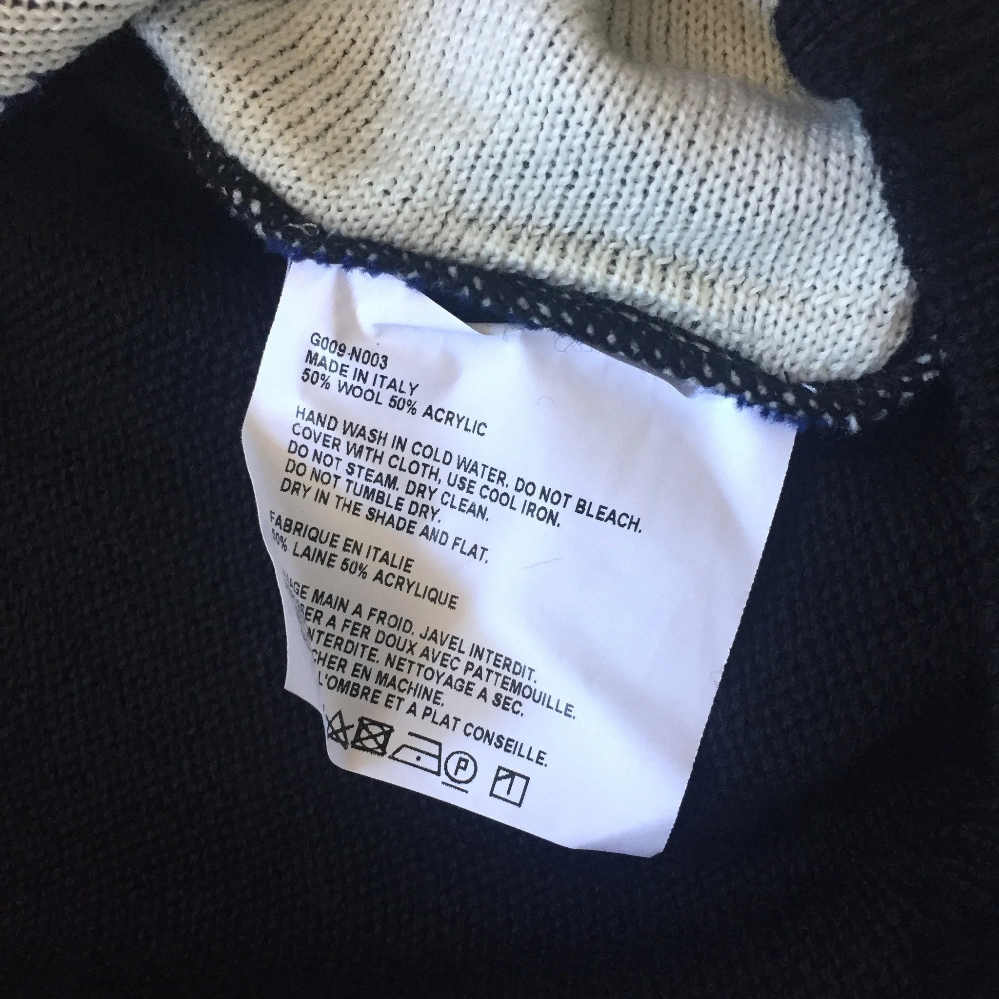 Gosha Rubchinskiy - Paneled Scarf Knit Crewneck Sweater