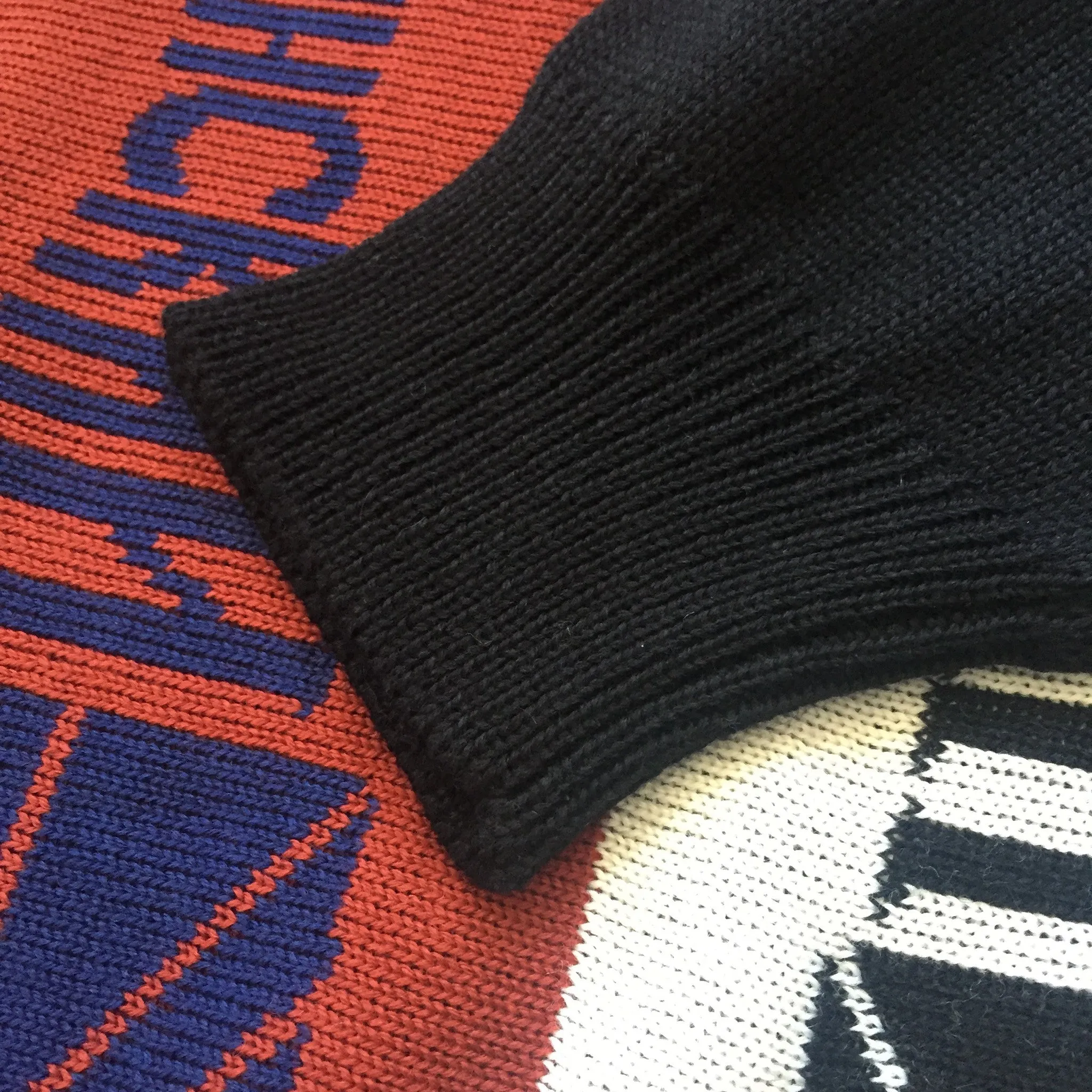Gosha Rubchinskiy - Paneled Scarf Knit Crewneck Sweater