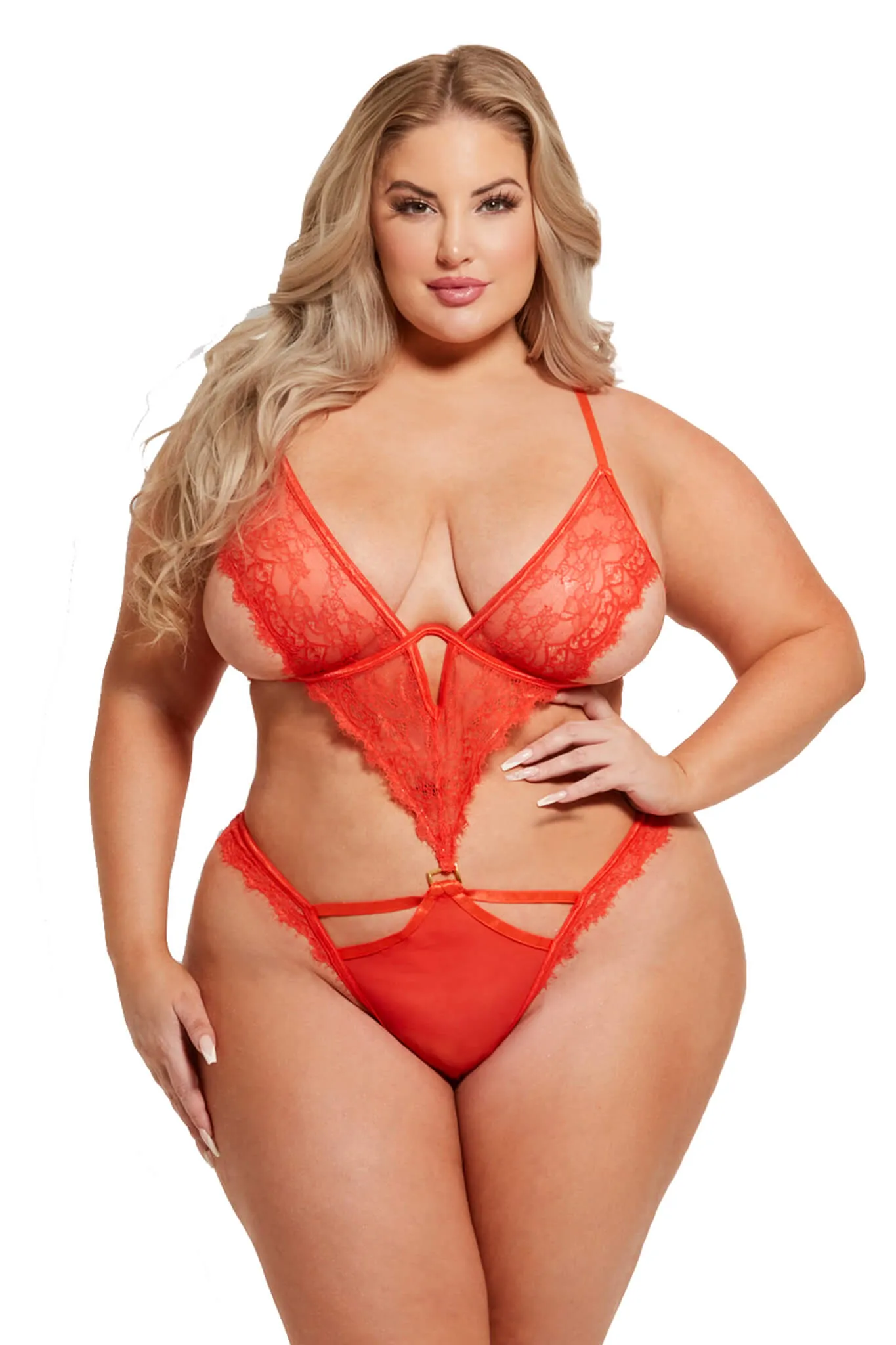 Nadia Crotchless Bodysuit • Curve