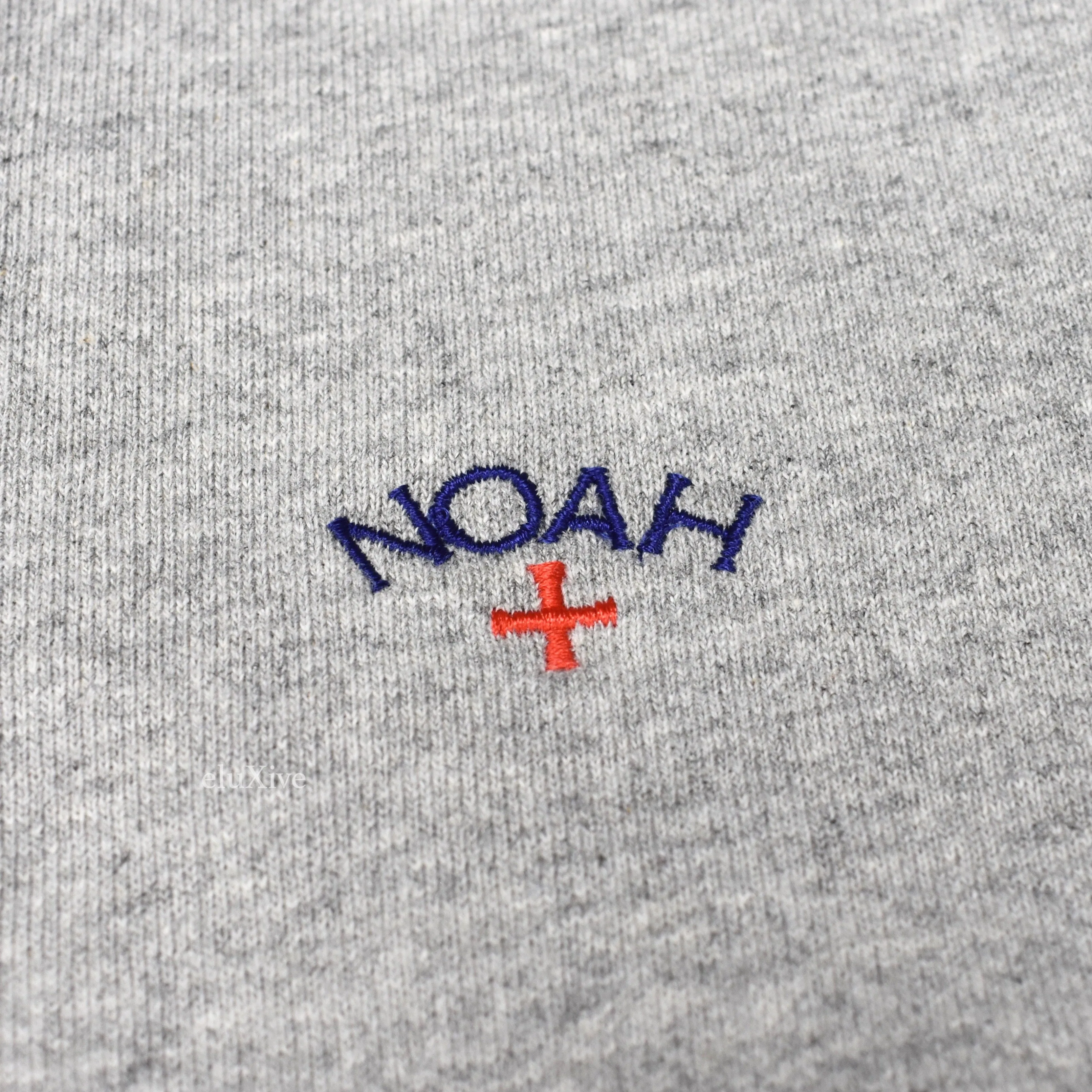 Noah - Gray 1/4 Zip Logo Pullover