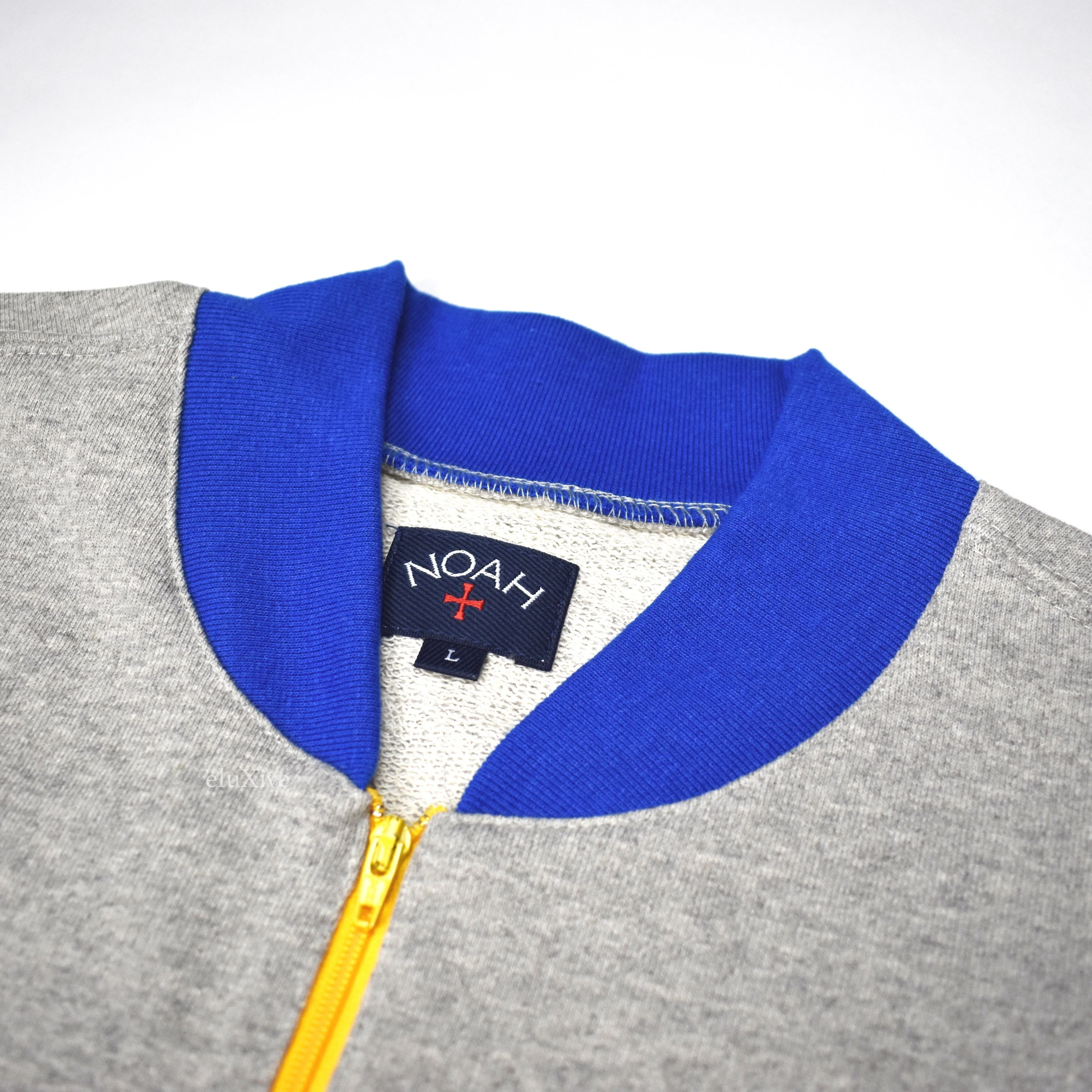 Noah - Gray 1/4 Zip Logo Pullover