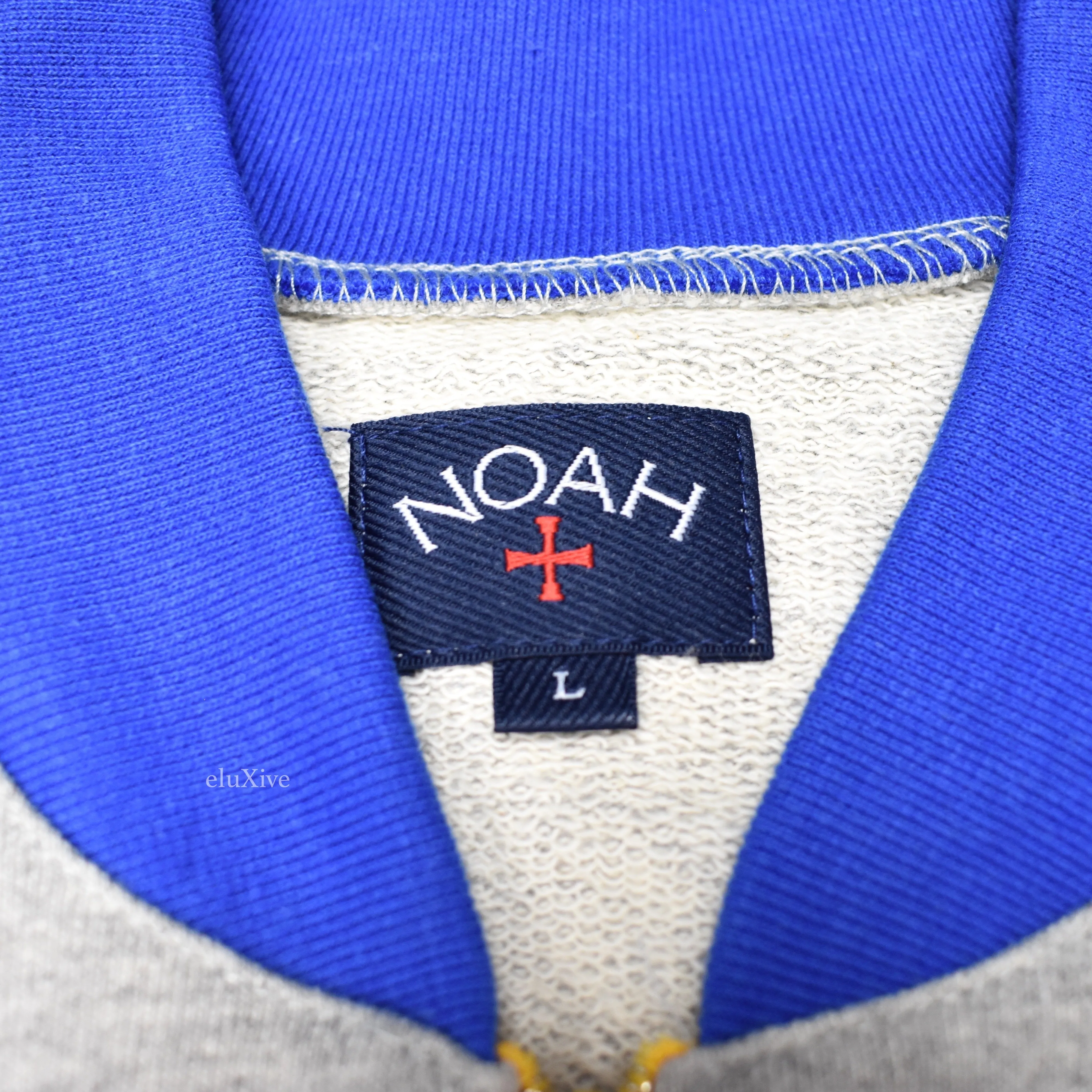 Noah - Gray 1/4 Zip Logo Pullover