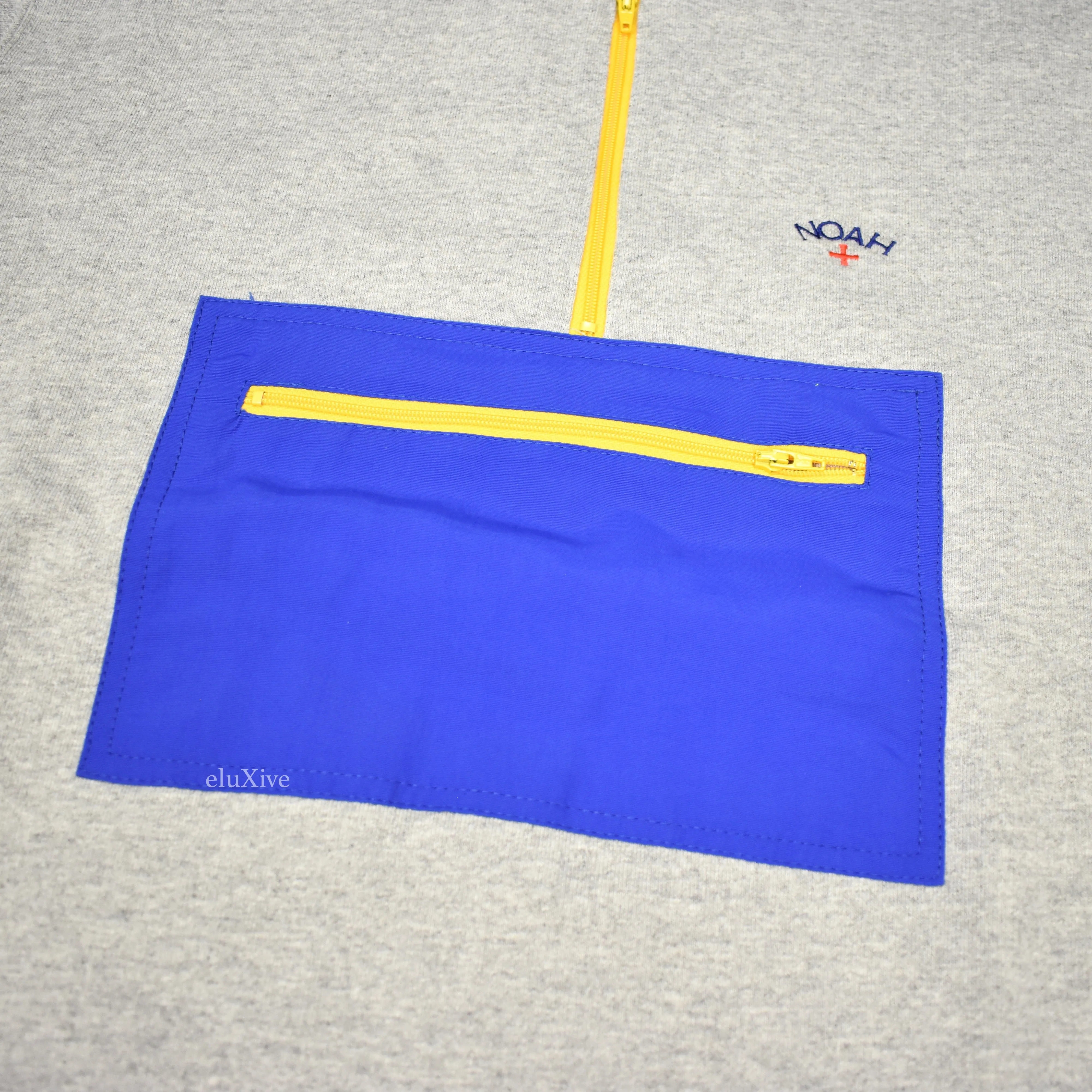 Noah - Gray 1/4 Zip Logo Pullover