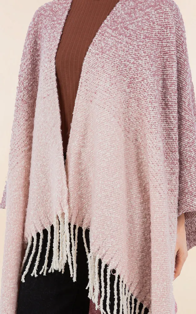 RA4282 TIE DYE GRUNGE LOOK KIMONO CAPE