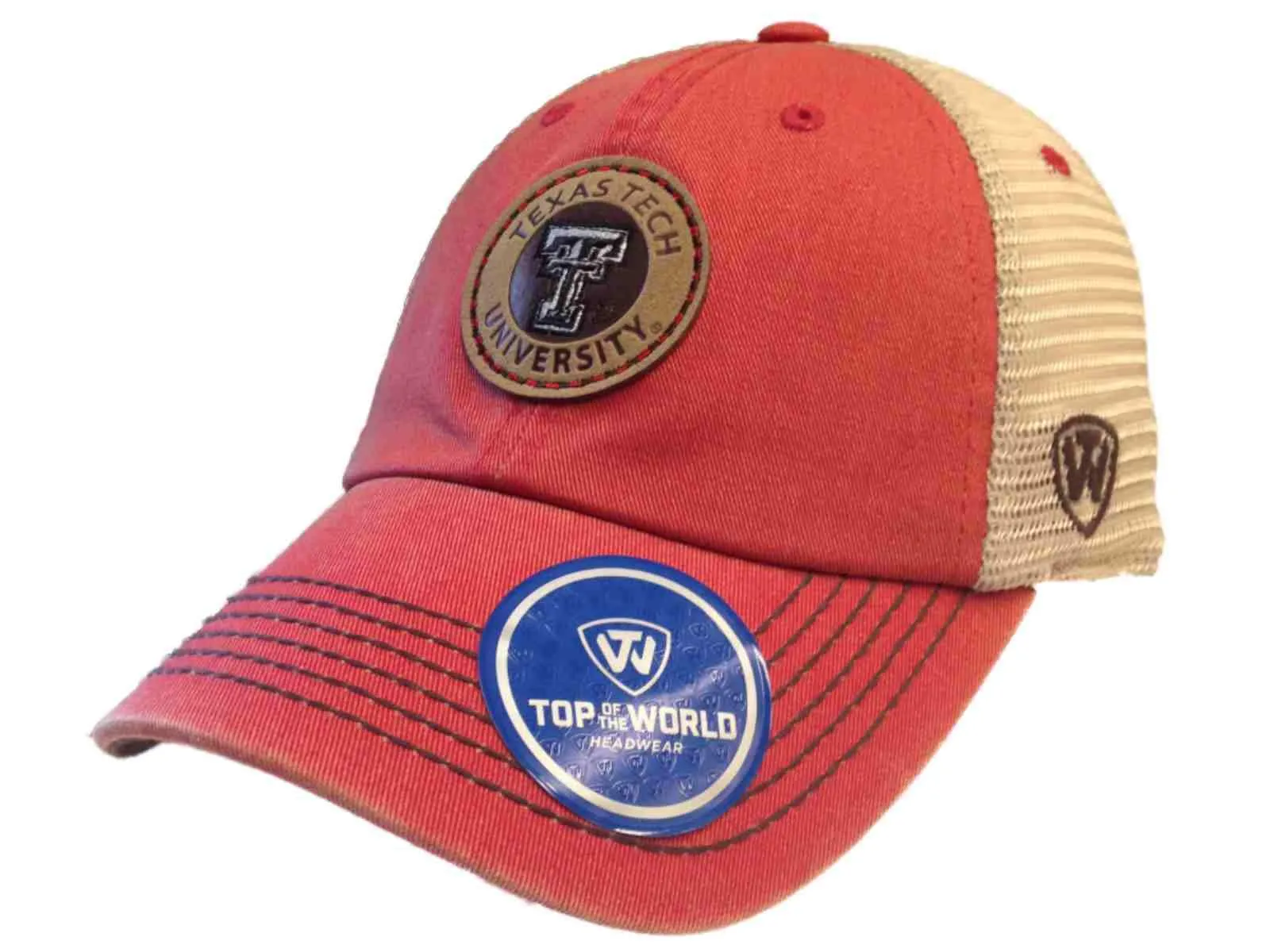 Texas Tech Red Raiders TOW Red Outlander Mesh Adjustable Snapback Slouch Hat Cap